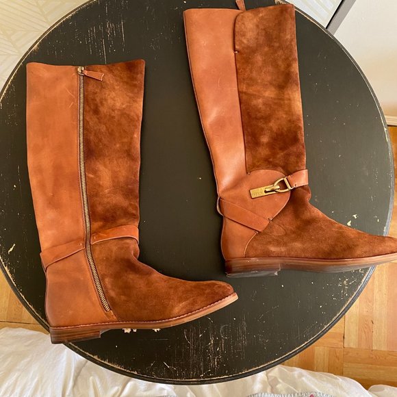Aerin Size 10 M Matilda Boots in Cognac/Caramel - Picture 4 of 16